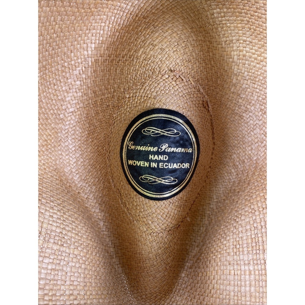 Goorin Bros Panana Toquilla Straw Fedora Hat Size Large Beige USA Made - Picture 7 of 8